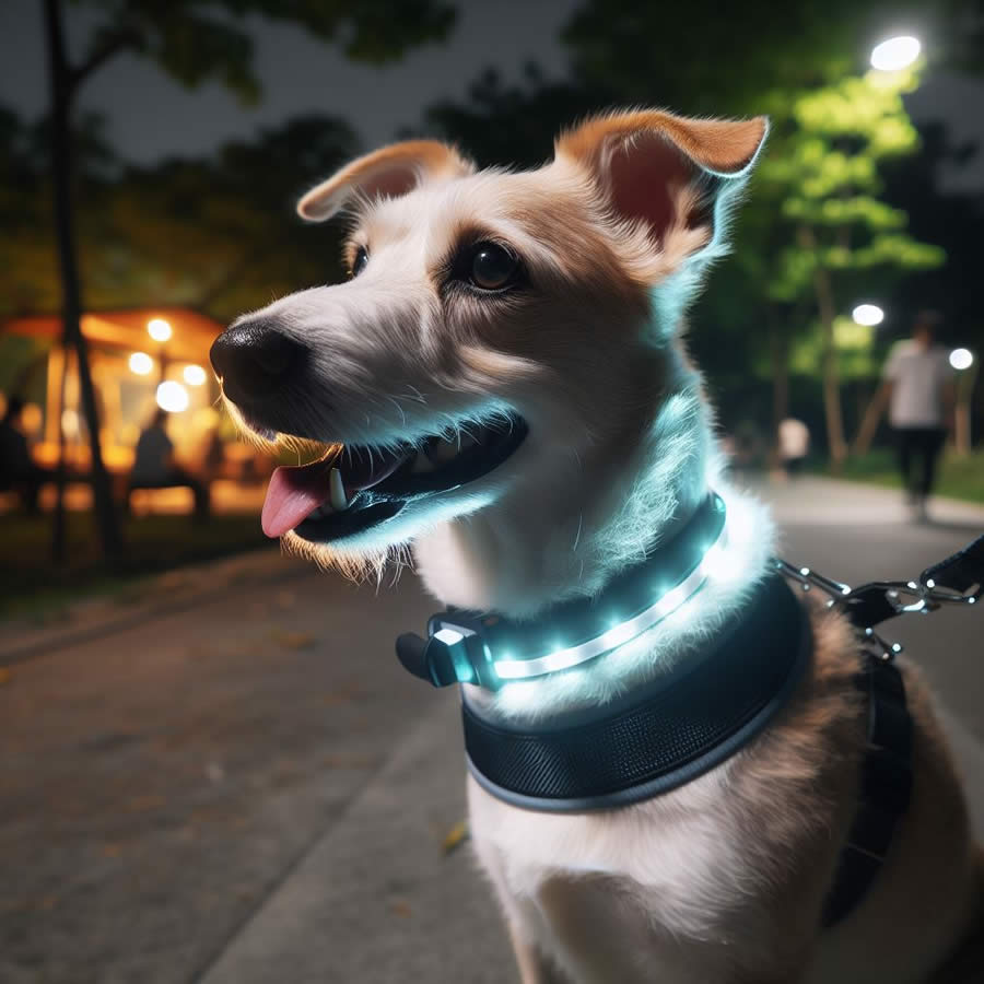 Winter Dog Walks - LED Collar and visibility is key